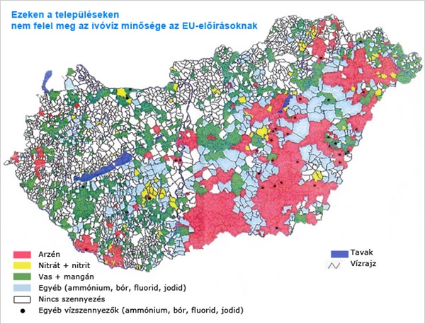 ivóvíz problémák Magyarországon 